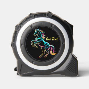 Paard Neon Licht Storing Retro Stijl Rolmaat