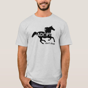 Paard niet winkelen t-shirt