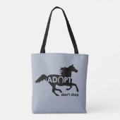 Paard niet winkelen tote bag (Achterkant)