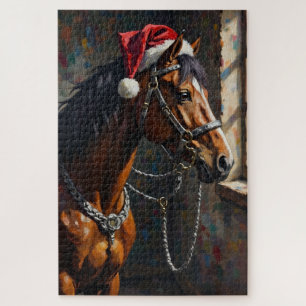 Paard Noble Chiaroscuro Kerststal Hoed Legpuzzel