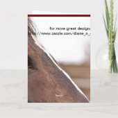 Paard Nuzzle Valentijn Feestdagen Kaart (Achterkant)