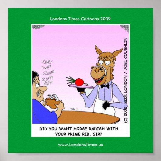 Paard Observers Grappige Cartoom Posters (Voorkant)