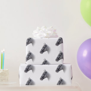 Paard Ontwerp Elke Kleur Achtergrond Cadeaupapier