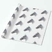 Paard Ontwerp Elke Kleur Achtergrond Cadeaupapier (Uitgerold)