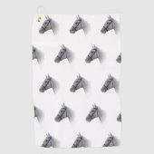 Paard Ontwerp Golfhanddoek (Voorkant)