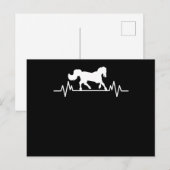 Paard Ontwerp Hartslag Fun Equestrisch Ruiter Cade Briefkaart (Voorkant / Achterkant)
