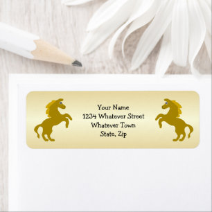 Paard Ontwerp Retouradres Etiket
