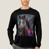 Paard ontwerp Tri-Blend shirt (Voorkant volledig)
