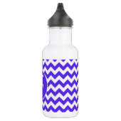 Paard op Blue Violet Chevron; Paardensport Waterfles (Rechts)