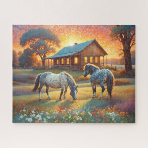 Paard op Boerderij Wilde Bloemenwei Legpuzzel