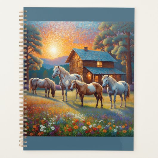 Paard op Boerderij Wilde Bloemenwei Planner (Voorkant)