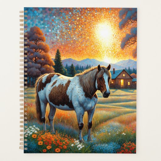 Paard op Boerderij Wilde Bloemenwei Planner (Voorkant)