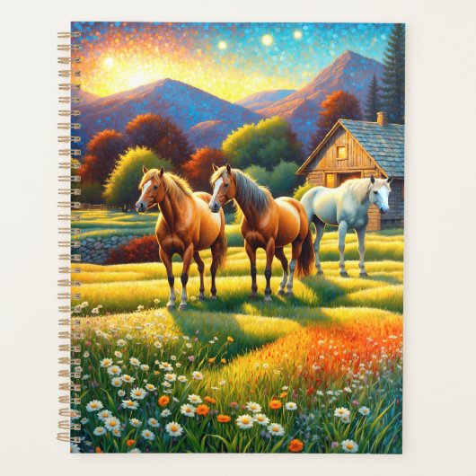 Paard op Boerderij Wilde Bloemenwei Planner (Voorkant)