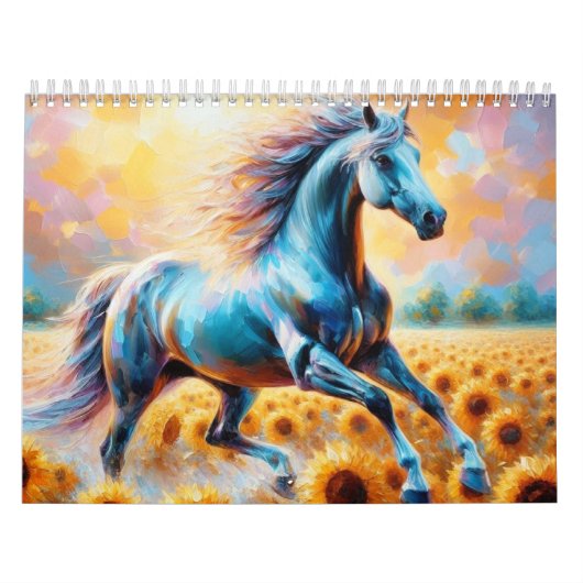 Paard op de weide kalender (Hoes)
