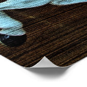 Paard op draaimolen met horizontale korrel poster (Hoek)
