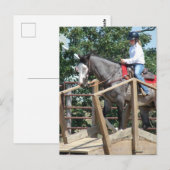 Paard op een Bridge Trail Class County Fair Briefkaart (Voorkant / Achterkant)
