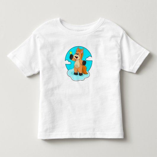 Paard op Wolken Kinder Shirts (Voorkant)
