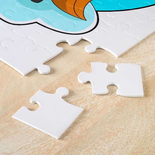 Paard op wolken legpuzzel (Zijkant)