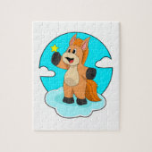 Paard op wolken legpuzzel (Verticaal)