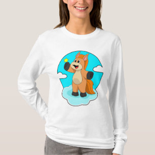 Paard op wolken t-shirt