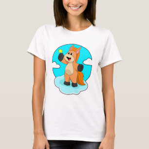 Paard op wolken t-shirt