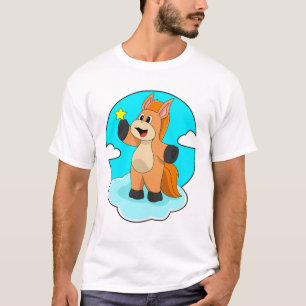 Paard op wolken t-shirt