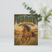 Paard Open Graslanden POPCUT Briefkaart (Staand voorkant)