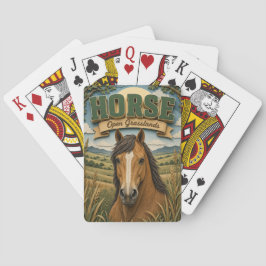 Paard Open Graslanden POPCUT Pokerkaarten