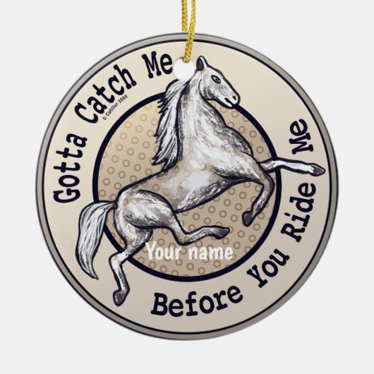 Paard ornament vangen (Voorkant)