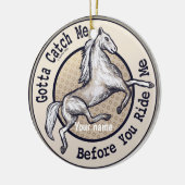 Paard ornament vangen (Links)