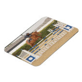 Paard over hek flexibele magneet (Linkerzijde)