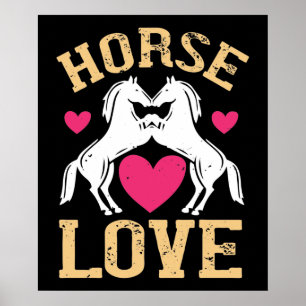 Paard - Paard Liefde Poster