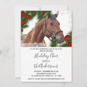 Paard Paard Paard Kerst Ruiterij Leuke Pony Kaart (Voorkant)