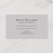 Paard Paardenchiropractor fysiotherapeut Visitekaartje (Achterkant)