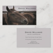 Paard Paardenchiropractor fysiotherapeut Visitekaartje (Voorkant / Achterkant)