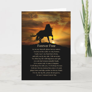 Paard Paardensympathie Spiritueel gedicht Kaart
