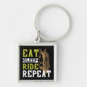 Paard Paardrijden Equestrian Westerse Boerderij Sleutelhanger
