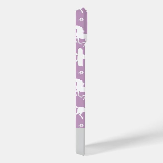 Paard Paarse Patroon Rider Aangepaste naam Case-Mate iPhone Case (Achterkant / Rechts)