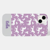 Paard Paarse Patroon Rider Aangepaste naam Case-Mate iPhone Case (Achterkant (horizontaal))