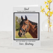 Paard Pap - Paard Foto Grappig Vaderdag - Humor Kaart (Gele Bloem)