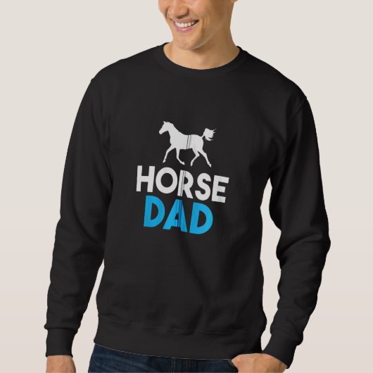 Paard Pap Paardrijden Zip Trui (Voorkant)