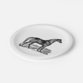 paard papieren bordje (Gekanteld)