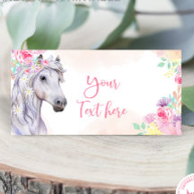 Paard Party Gevouwen Plaats Kaart