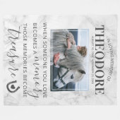 Paard Pet Memorial Foto Fleece Deken (Voorkant (Horizontaal))