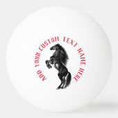 Paard Ping Pong Ball met aangepaste tekst (Achterkant)
