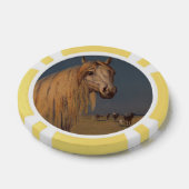 Paard Poker Chip Geluk Arabische hengst Desert Dus