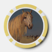 Paard Poker Chip Geluk Arabische hengst Desert Dus