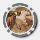Paard Poker Chip Geluk Mustang Herd Stampede Strip (Achterkant)