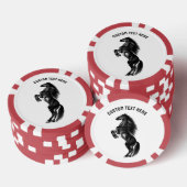Paard Poker Chips met aangepaste tekst (Opstapeling)