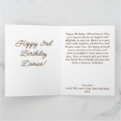 Paard pony met pastel boho bloemen Verjaardag Kaart (Binnen)